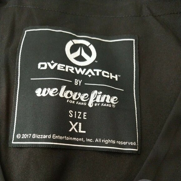 WeLoveFine Overwatch Logo Dress Size XL Allover Print Cosplay Costume Comicon - Picture 8 of 8